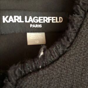 Karl Lagerfeld Textured Black Dress